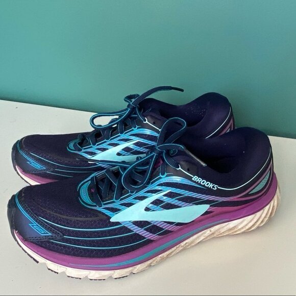 BROOKS Super DNA Running Shoes Blue Purple Womens Size 9.5 Good Condition - Picture 5 of 9